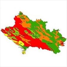 SHAPE file province ranks of soil