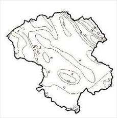 Isotherms map Zanjan