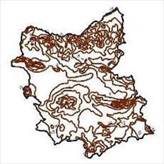 Isotherms contour map of East Azarbaijan