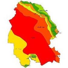 Climate classes map North KhOZESTAN