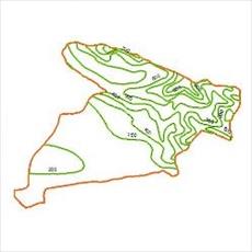 Map precipitation lines Alborz Province