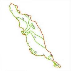 Precipitation contour map Bushehr