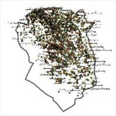 SHAPE file villages of South Khorasan province