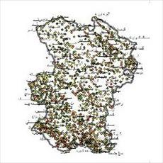 SHAPE file villages of province