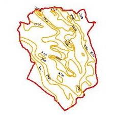 The evaporation curves Map of South Khorasan province