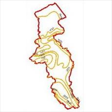 The evaporation curves map Ardabil