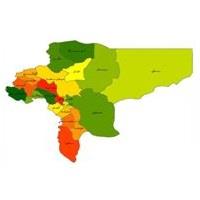 شیپ فایل شهرستان های استان اصفهان
