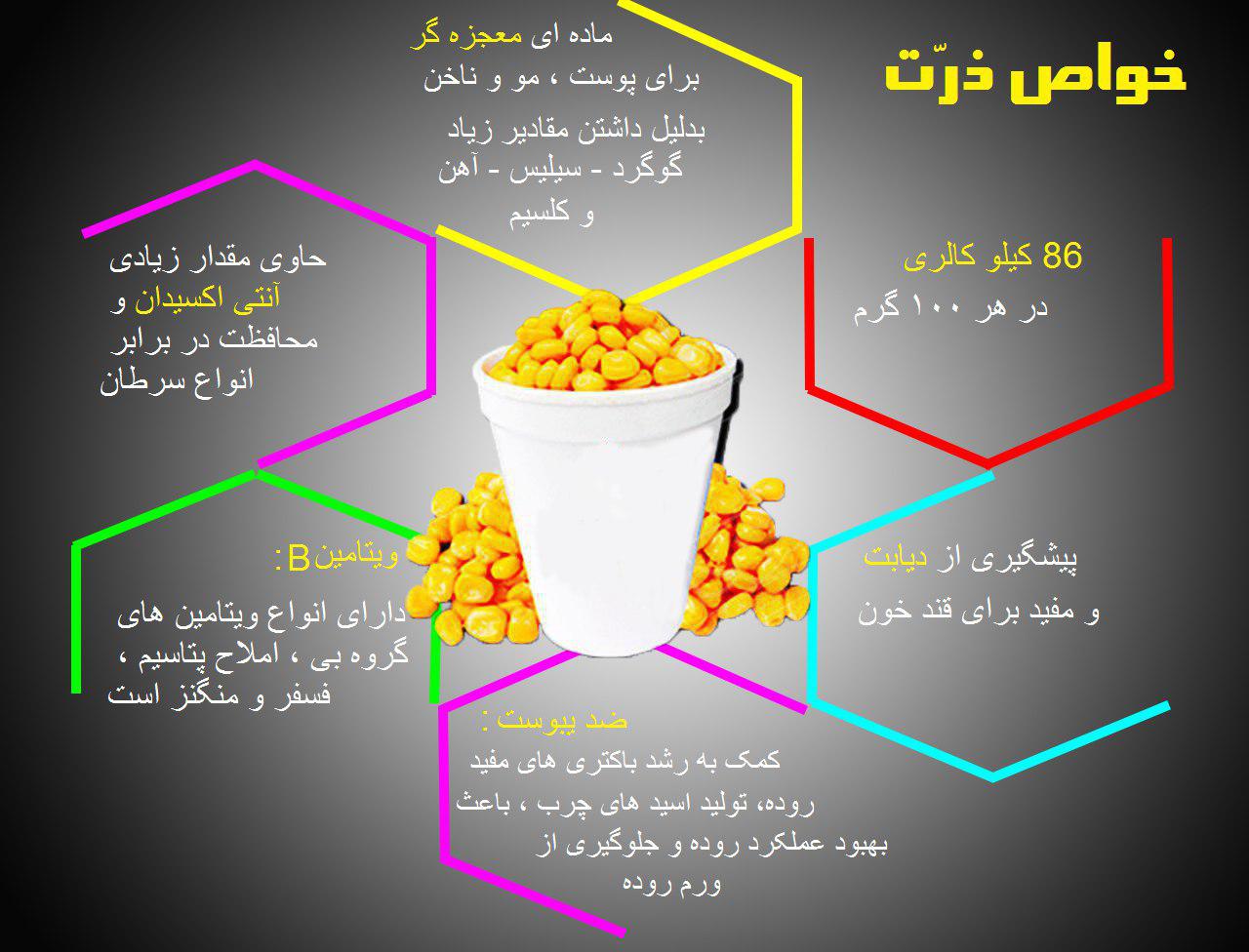 خواص جادویی ذرت مکزیکی + اینوگرافی